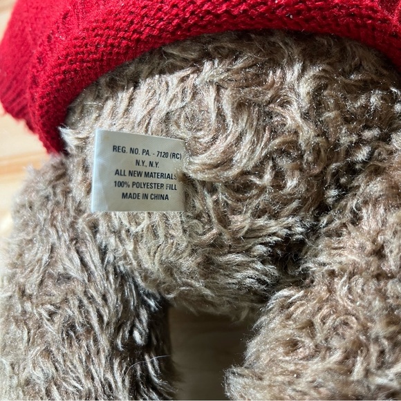 1998 VTG Ralph Lauren Polo Plush Stuffed Animal Teddy Bear Sweater 15” - Picture 5 of 6